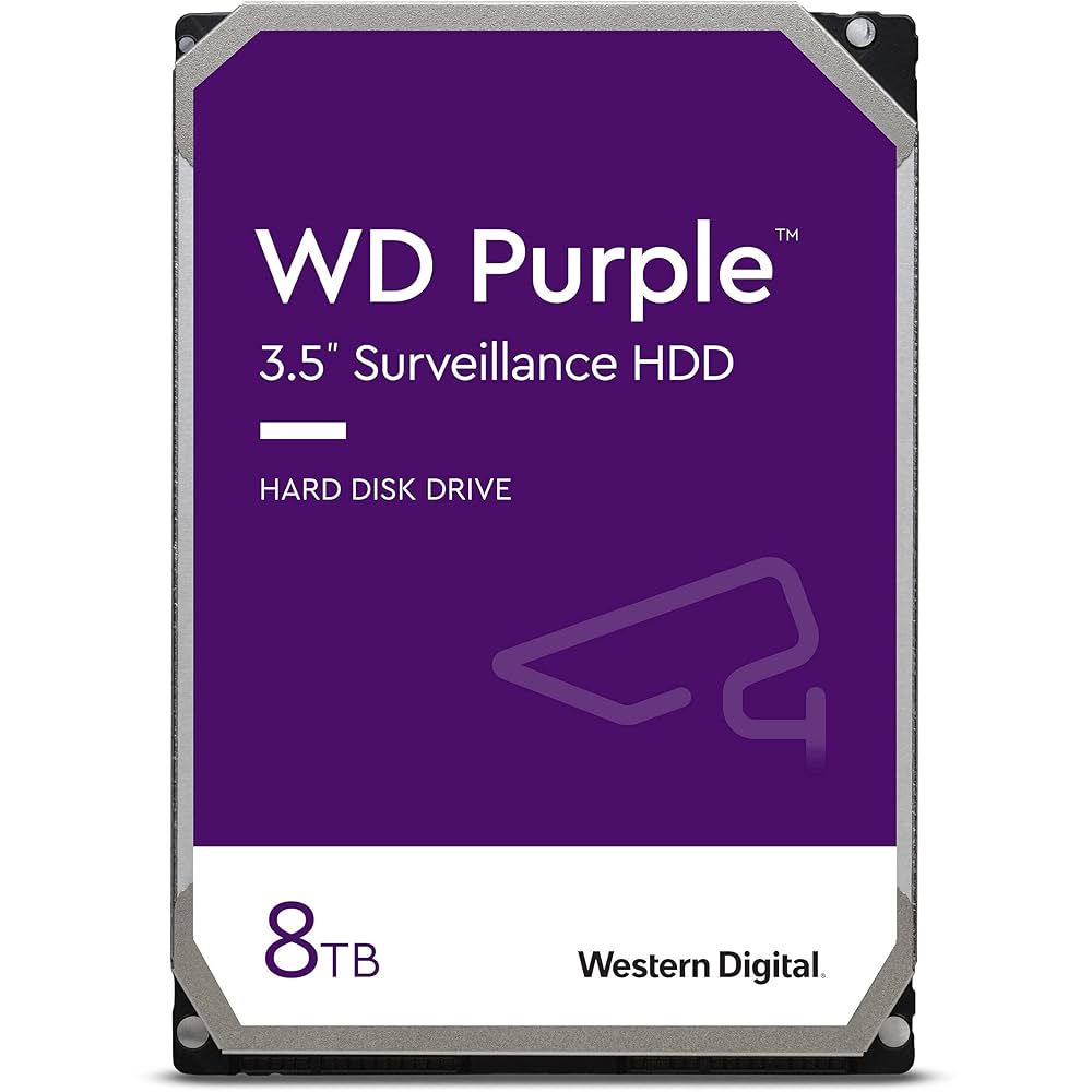 Amazon | Western Digital - WD 8TB パープル 監視 内蔵ハード
